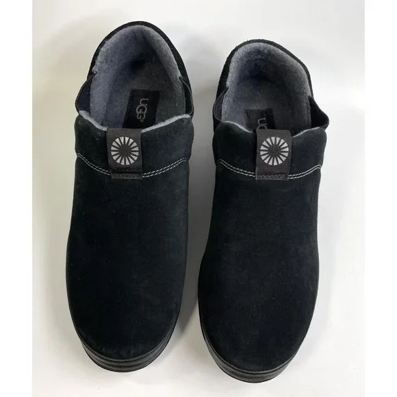 Ugg Men's 1017266 Hanz Black Ankle-High Suede Slipper Pull on 9M EUR 42 - Picture 2 of 10